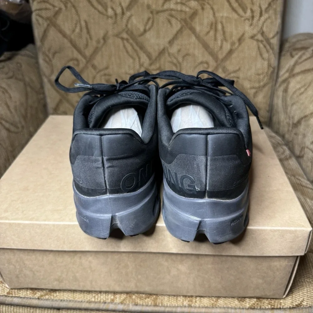 On Cloud Cloudsurfer‎ Next Black Grey Men's Size 12 Running Shoes Sneakers